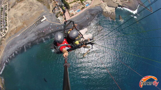 Discover the magic from above with a unique paragliding panoramic view over Playa de la Enramada