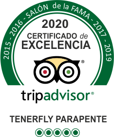 Tenerfly Parapente Certificado de Exelencia 2019