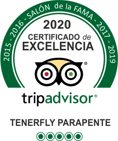 Tenerfly Parapente Certificado de Exelencia 2019